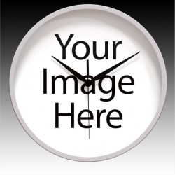 Make Your Own Round Wall Clock with Black Hour, Minute, and Seconds hands. 11.75" diameter.